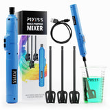 Epoxy Mixer Resin Mixer - Rechargeable Battery Electric Handheld Mixer for Resin Accessories, Epoxy Stirrer for Resin, Silicone Resin Molds Mixing, Pixiss