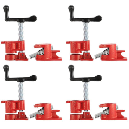 Acymner Wood Gluing Pipe Clamp Set | 3/4" Heavy Duty Woodworking Cast Iron Pipe Clamps Quick Release Pipe Wood Clamps (4 Pack, 3/4")