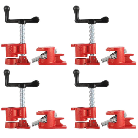 Acymner Wood Gluing Pipe Clamp Set | 3/4" Heavy Duty Woodworking Cast Iron Pipe Clamps Quick Release Pipe Wood Clamps (4 Pack, 3/4") Acymner