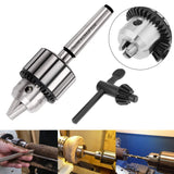 KingTool 4 Pcs Drill Chuck Set - 1/2-Inch Drill Chuck with Chuck Key with #1 (JT33-MT1) and #2 (JT33-MT2) Morse Taper Arbor - WoodArtSupply