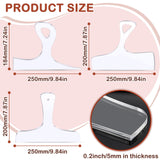 Maitys 3PCS Router Templates for Woodworking Large Charcuterie Board Handle Template Cutting Board Template Clear Acrylic Template Angled Curvy Maitys
