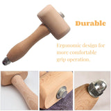 WEICHUAN Beech Wood Mallet Carving Mallet Leathercraft Sewing Engraving Printing Hammer Mallet The Well-Balanced Beechwood Woodworking Mallet WEICHUAN