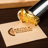Crawell Custom Electric Branding Iron - Personalised Imprints for Wood, Leather, and More (2.5 Inch, 300W) Crawell