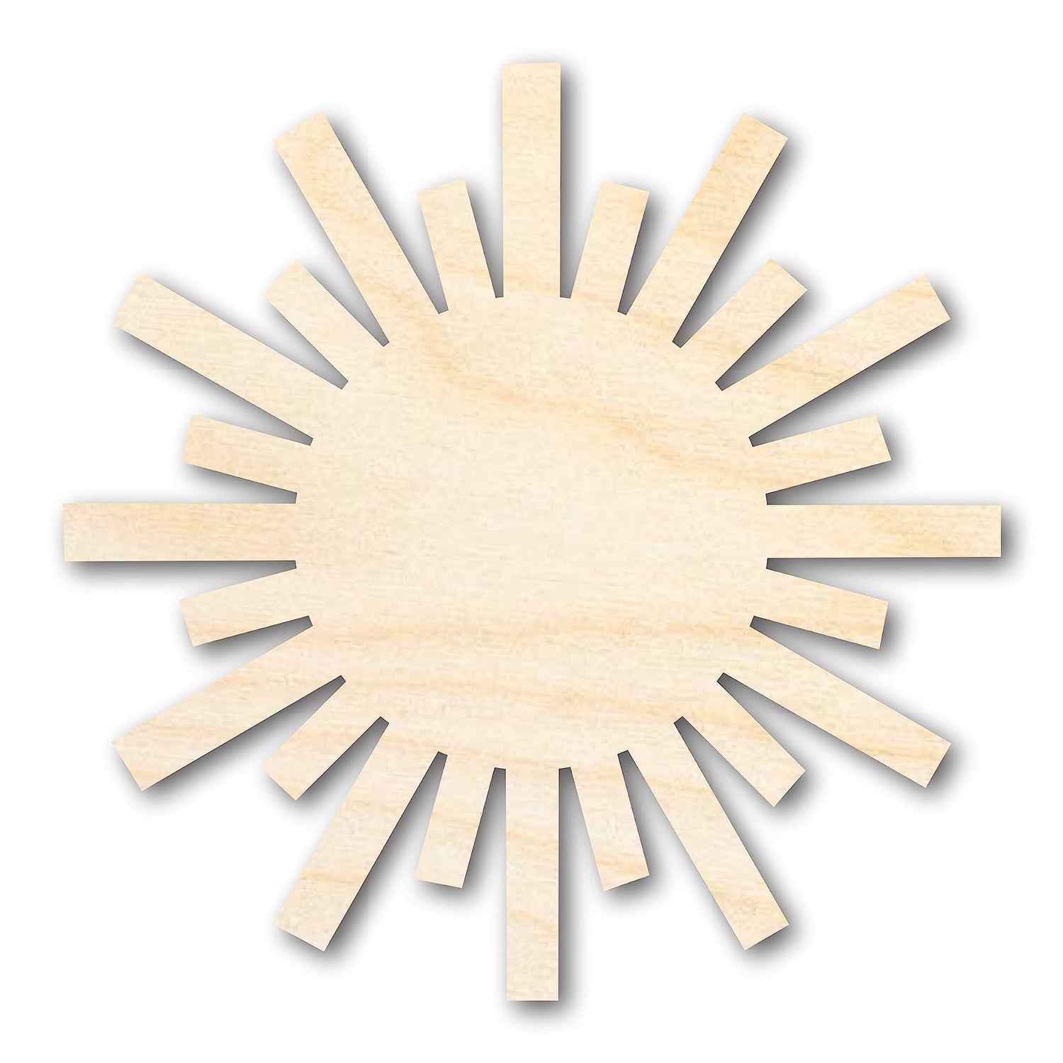 Unfinished Wood Paper Sun Shape | Summer Craft Cutout | up to 24" DIY 8" / 1/8" 24 Hour Crafts