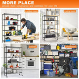 Wire Shelving Unit, Metal , with Wheels 6 Tier 2100lbs 48in L×18in W×82in H Storage Shelves Height Adjustable NSF Heavy Duty Steel Shelf Movable for TYNB
