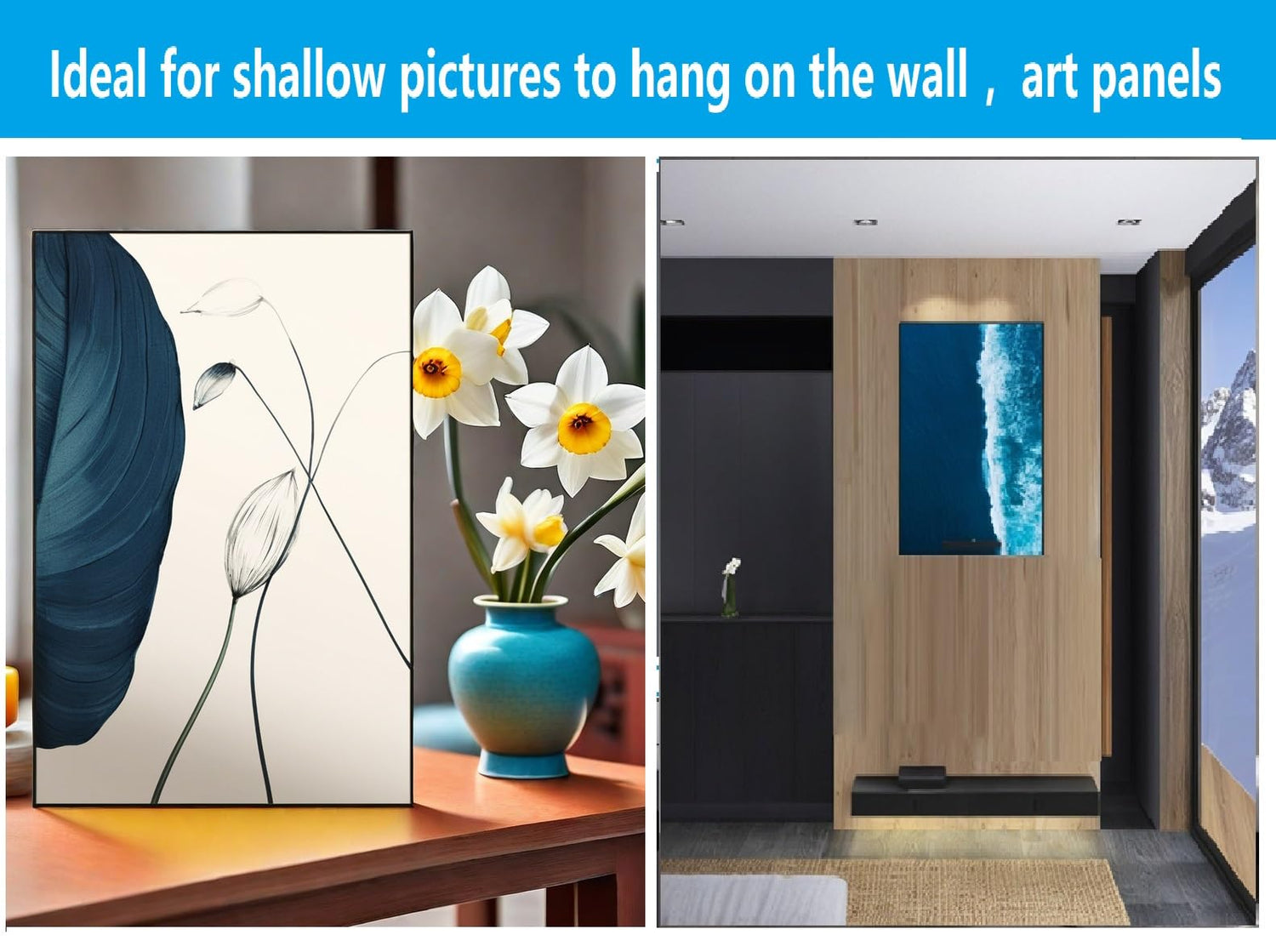 2Pcs Extra Large Reusable Epoxy Resin Table Mold 19x11x3 inch 15.7x9.8x3 inch Rectangles Epoxy Resin Molds for River Table, Coffee Side Table, ModWgGuo