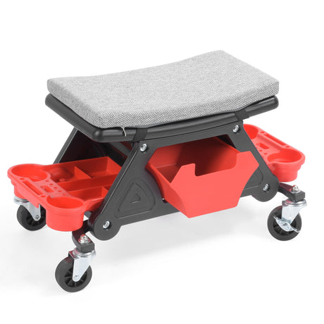 YITAHOME Mechanic Stool 330 LBS with Wheels, Heavy Duty Rolling Mechanics Seat, Rolling Tool Seat for Automotive Auto Repair YITAHOME