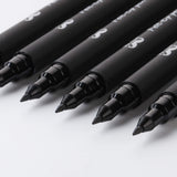 Mr. Pen- Pens, Felt Tip Pens, Black Pens, Pack of 6, Fast Dry, No Smear, Fine Point Pens Black, Black Felt Tip Pens, Bible Journaling Pens, Felt Mr. Pen