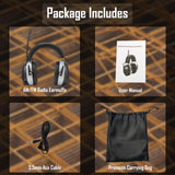 ZOHAN EM042 AM/FM Radio Headphone with Digital Display,Ear Protection Noise Reduction Safety Ear Muffs,Ultra Comfortable Hearing Protector for Lawn ZOHAN