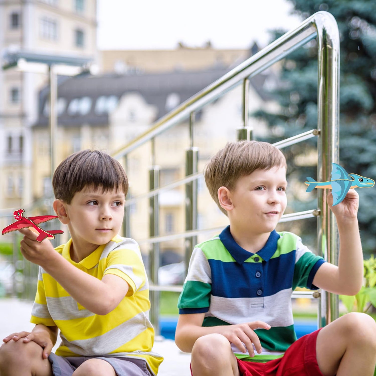 Fennoral 14 Pack Wooden Dragon Craft for Kids Make Your Own 3D Dragon kit for Boys Girls DIY Paint Wood Planes for School Art Activity Kids Birthday Fennoral