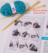 CraftLab Knitting Kit for Beginners, Kids and Adults Includes All Knitting Supplies: Wool Yarn, Knitting Needles, Yarn Needle and Instructions – CraftLab
