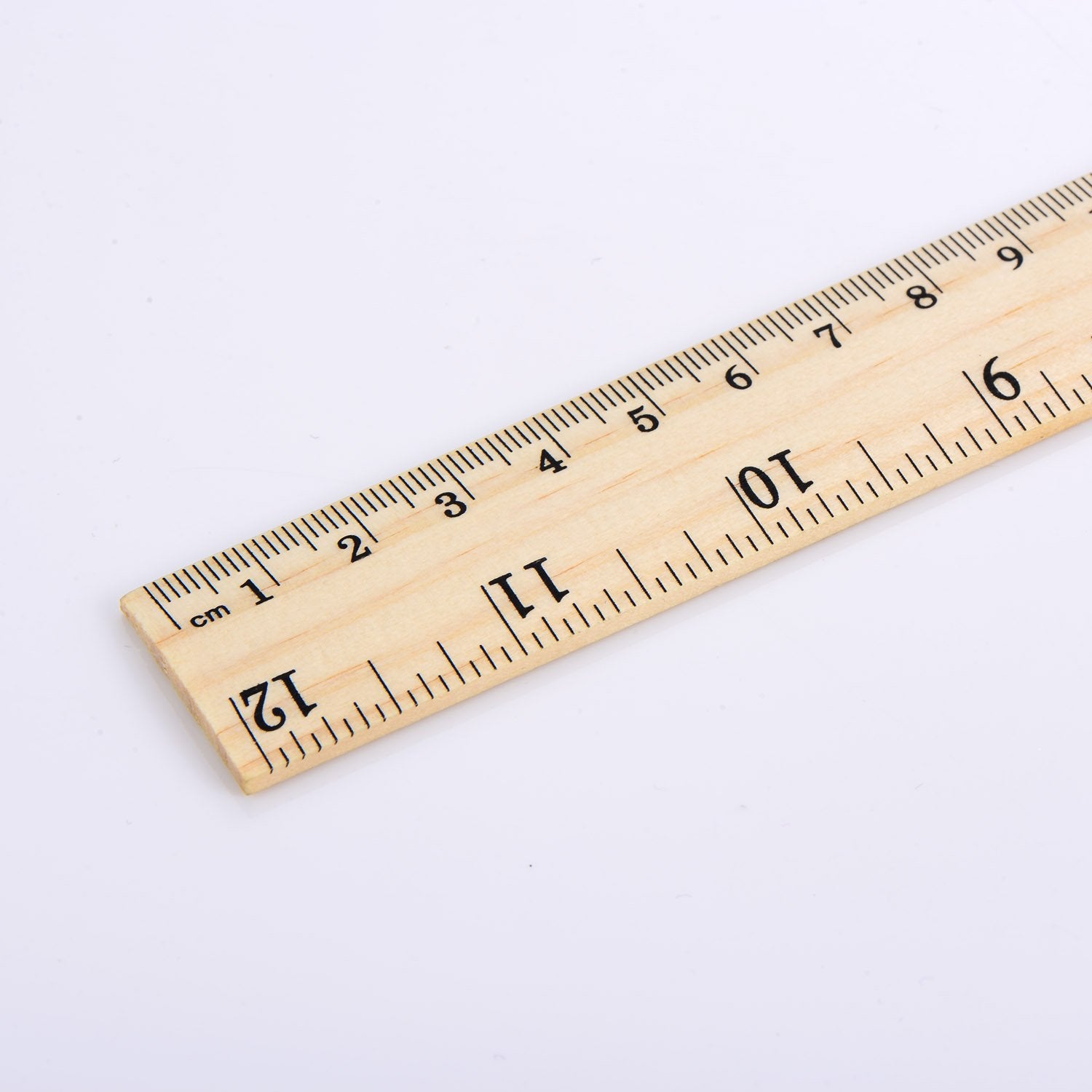12 Pack Wood Ruler Student Rulers Wooden School Rulers Office Ruler Measuring Ruler, 2 Scale (12 Inch and 30 cm) Outus