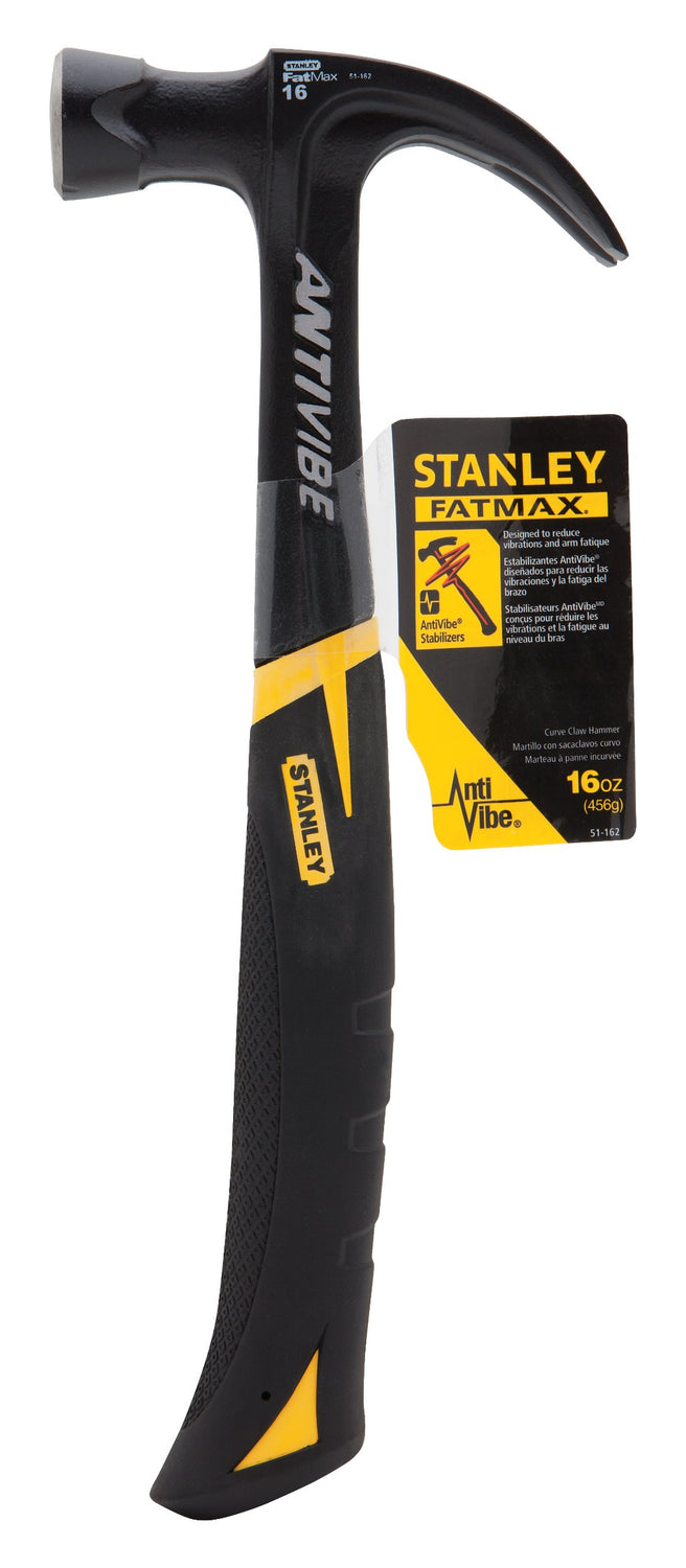 Stanley 51-162 16 oz FatMax Xtreme AntiVibe Curve Claw Nailing Hammer Stanley