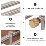 Dioche Adjustable Mortise Gauge, Woodworking Marking Gauge, Dual Rod Draw Line Stainless Steel Mortise Gauge for Metal Wood Ceramic Tile, Approx Dioche