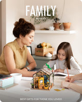 Rolife DIY Miniature House Kit Greenhouse, Tiny for Adults to Build, Mini House Making Kit with Furnitures, Halloween/Christmas Decorations/Gifts for Rolife