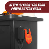 Fulton 110V Single Phase On/Off Switch with Large Stop Sign Paddle for Easy Visibility and Contact for Quick Power Downs Ideal for Router Tables Fulton