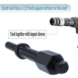 IGIUA 32029 Air Hammer Socket Adapter, 37315 3/8" & 37316 1/2" Shake 'n break Pneumatic Bolt Breaker Set,2-Piece IGIUA