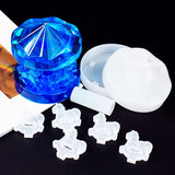 8Pcs Carousel Resin Epoxy Molds Silicone Kit Merry Go Round Casting Mold for Epoxy Resin DIY Decoration Crafts Desktop Ornament Home Decor Wedding BROVITI