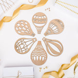 MAGICLULU 30pcs Wooden Unfinished Hot Air Balloon Slice Unpainted Wooden Hot Air Balloon Blank Hollow Hot Air Balloon Cutouts for DIY Craft Art MAGICLULU
