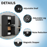 iDEKAI Metal Storage Cabinet with Lock, 71" Garage Storage Cabinets with 2 Lockable Drawers and 4 Adjustable Shelves,Tall File Cabinet, Tool Cabinet iDEKAI