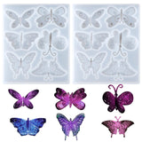 2 Pack Butterfly Epoxy Resin Mold Butterfly Silicone Mold Butterfly Resin Mold 6 Styles Butterfly Jewelry Pendant Mold for Keychain Earring Necklace KALIONE