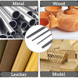 17Pcs File Tool Set with Carry Case,Premium Grade T12 Drop Forged Alloy Steel, Precision Flat/Triangle/Half-round/Round Large File and 12pcs Needle VUDAMAI