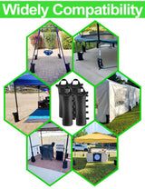 120LBS Extra Large Heavy Duty Canopy Weights Sand Bags for Ez Pop Up Canopy Tent Gazebo Outdoor Instant Sun Shelter Patio Umbrella, Upgraded 5 Giftape