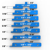 Yiranok Setup Block Height Gauge Set - Precision Aluminum Router Table Set Up Bars - 7 Pcs Table Saw Accessories Miter Gauge Tools - Gift Choice for Yiranok