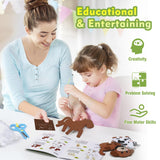 YEETIN Sewing Kit for Kids Ages 6+, Beginner Felt Sewing Craft Kit, DIY Farm Stuffed Animals Making Set, Art Projects for Girls Toys, Learn to Sew YEETIN