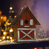 Topadorn Hanging Bird House Outdoor Garden Decorative Wooden Birdhouse Topadorn