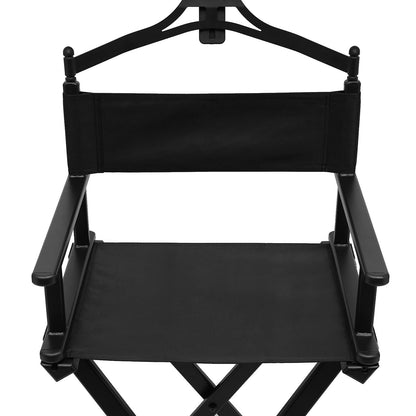 BINELUCOLU Tall Director Chair, Folding Makeup Artist Chair with Head/Foot Rest Height Adjustable Portable Makeup Chair, Support 330.69lbs