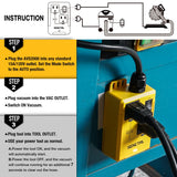 senctrl Automatic Vacuum Switch Allow Power Tool/Table Saw to Turn Vac Cleaner/Accessory On and Off Automatically, Load Sensing, On Delay Prevent senctrl