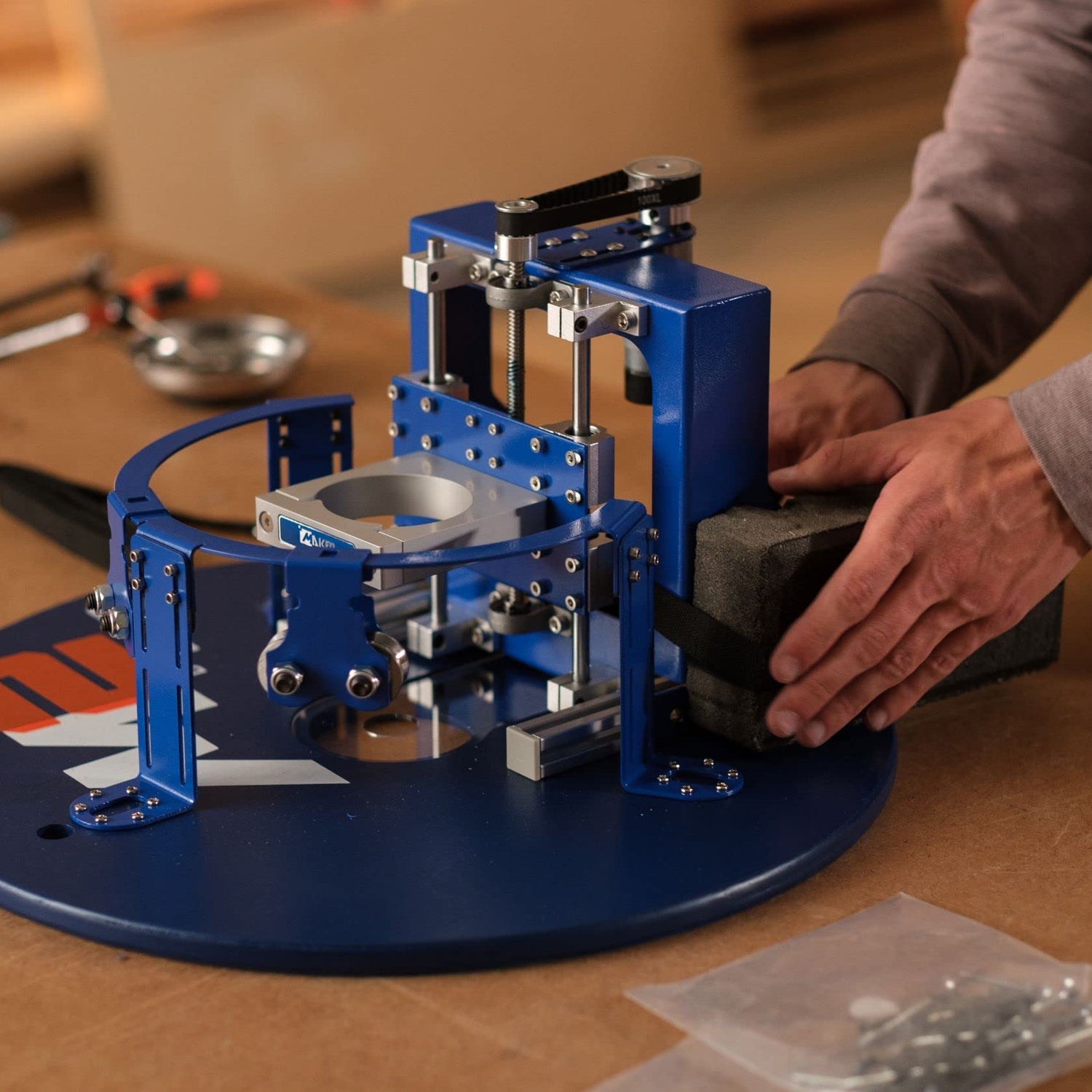 M2 CNC Engraving Machine Kit, First Wall Mounted Highly Accurate Cutting Engraver, 3-Axis CNC Machine for Wood, Metal, Plastic & More, Up to 4x8ft Maker Made