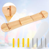 PEUTIER Minimalist Wood Ski Rack, Snowboard Wall Mount Rack Hanger Snowboard Display Rack Snowboard Storage Rack Ski Holder for Room Garage Ski Board PEUTIER