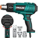 Heat Gun, PRULDE Variable Temperature Settings 122℉~1202℉ Fast Heat Hot Air Gun with 6.56Ft UL Cord for Vinyl Wrap, Crafts, Shrink Tubing/Wrapping, NEU MASTER