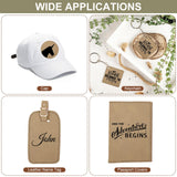 Huhumy 5 Pieces Laserable Leather Sheets 12 x 24 Inch Leatherette Sheets Brown Laser Leather Laser Engraving Supplies for Laser Engraving Art Craft Huhumy