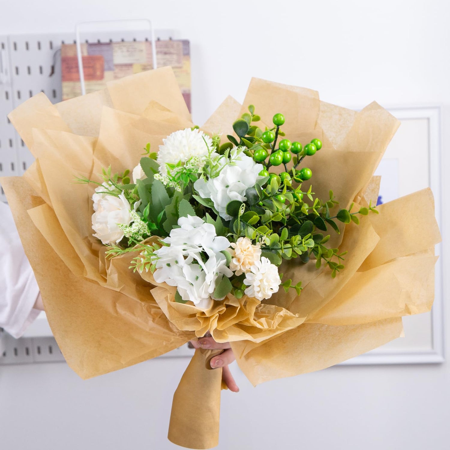 Koogel 120 Sheets Kraft Tissue Paper Bulk, Tissue Paper Gift Wrapping 14 x 20 Inch Brown Rustic Art Paper for DIY Project Birthday Holiday Crafts Koogel