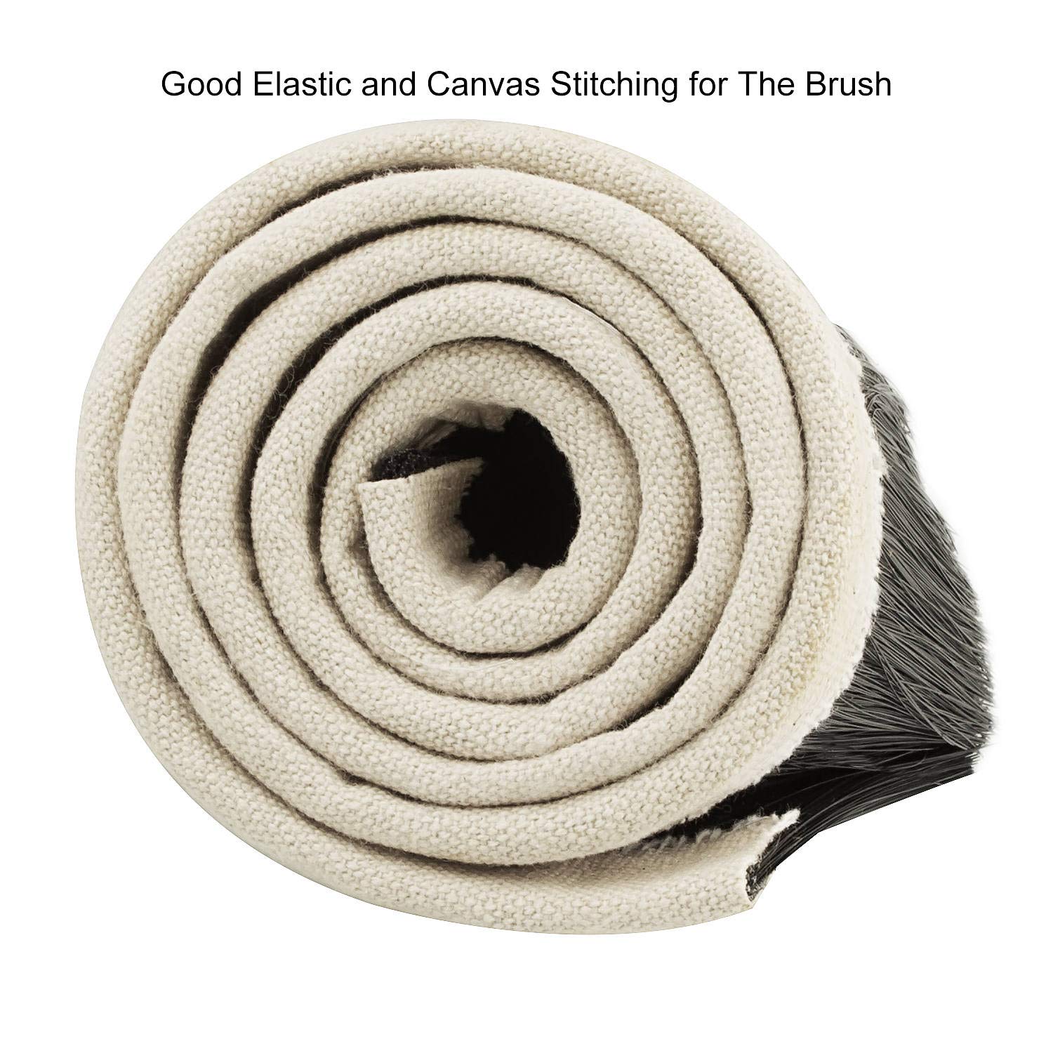 Acrux7 Dust Shoe Brush, 100mm Engraving Machine Dust Cover Nylon CNC Vacuum Brush for CNC Router Spindle Motor Black Acrux7