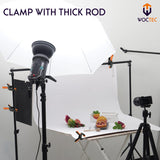 WOCTEC 4-Pack Spring Clamps Heavy Duty - 6 Inch Large Plastic Clamps for Crafts and Pool Cover Clips with 3 Inch Jaw Opening- Wodworking Clamps for Woctec