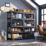 REIBII Garage Shelving, Garage Storage Shelves Holds 1690 LBS Garage Shelves Metal Shelving for Storage Shelves Heavy Duty Adjustable Industrial REIBII