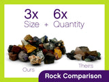 WireJewelry Pro-Series Double Barrel Rock Tumbler Kit - Includes 3 Pounds of Gemstones of The World Stone Mix and 2 Batch of 4 Step Abrasive Grit and WireJewelry