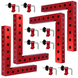 90 Degree Clamp Corner Clamp - Right Angle for Woodworking 4 Pack 5.5"x 5.5" Aluminum Alloy Woodworking Corner Clamps Wood Working Tools and Vdsfand