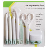 Craft Vinyl Weeding Tools Set,Precision Tool Kit for Crafting and DIYs, Scissor,Tweezers,Weeders,Scraper,Spatula,Scoring Stylus Pen for corey-z