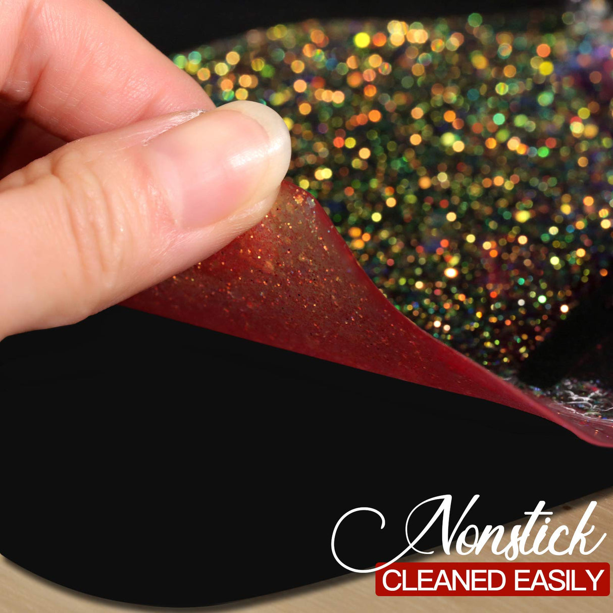 LEOBRO Silicone Mat, 23.4”x 15.6”Large Silicone Mats for Crafts, Playdough Mat, Thick Silicone Sheet for Jewelry Resin Molds, Nonstick Clay Mat, LEOBRO