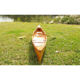 Wooden Canoe with Ribs Curved Bow, 12-Feet Wooden Boat USA