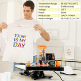 DREAMVAN Heat Press Machine, Upgraded 8 in 1 Heat Transfer Machine, 12" X 15" Digital Industrial Sublimation Heat Printing Combo with 360 Degree DREAMVAN