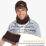 FZ FANTASTIC ZONE Mens Womens Winter Beanie Hat Scarf Set Warm Knit Thick Fleece Lined Skull Cap Neck Warmer for Men Women FZ FANTASTIC ZONE
