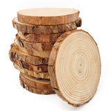 Unfinished Natural Wood Slices 12 Pcs 3.5-4 inch Craft Wood kit Circles Crafts Christmas Ornaments DIY Crafts with Bark for Crafts Rustic Wedding William Craft