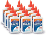 Elmer's Glue-All Multi-Purpose Liquid Glue, Extra Strong, Make Slime and Bond Materials Like Paper, Fabric, Wood, Ceramics, Leather, and More 4 Oz, WoodArtSupply
