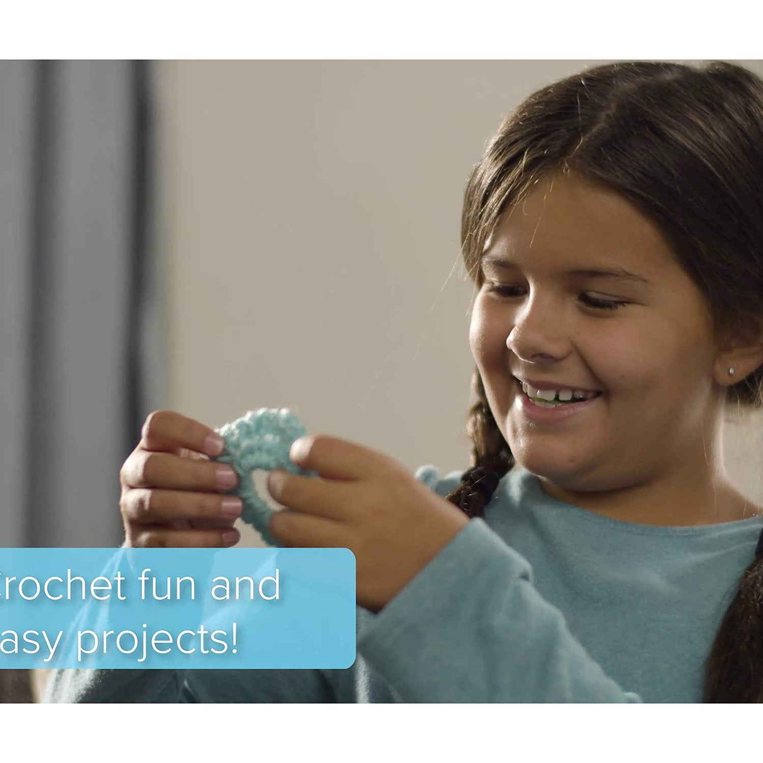 4M 3625 Easy-To-Do Crochet Kit - DIY Arts & Crafts Yarn Gift for Kids & Teens, Boys & Girls 4M